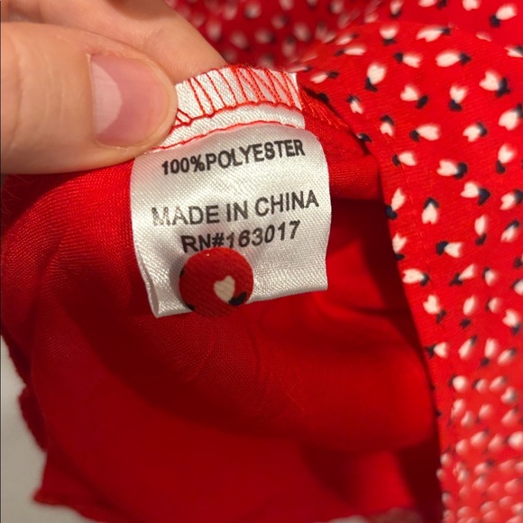 Princess Polly Love Birds Mini Dress Red (US 2) - Picture 6 of 10